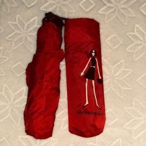 Shop Girl Red Umbrella